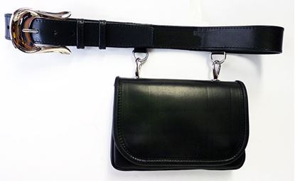 Immagine di Cintura con borsetta in cuoio